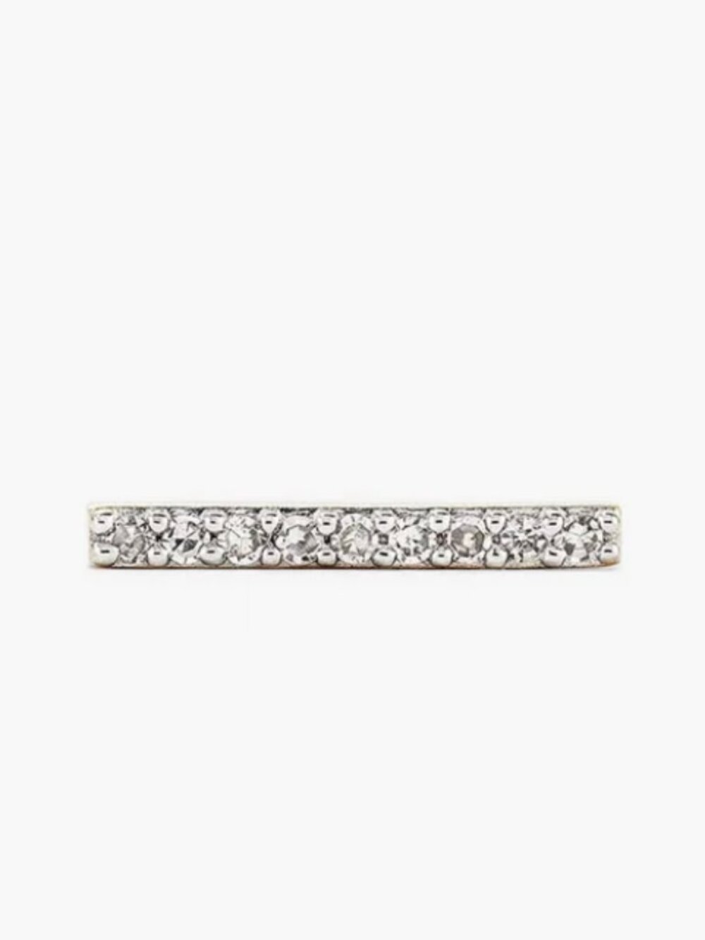 Mejuri Single Pavé Diamonds Long Bar Stud